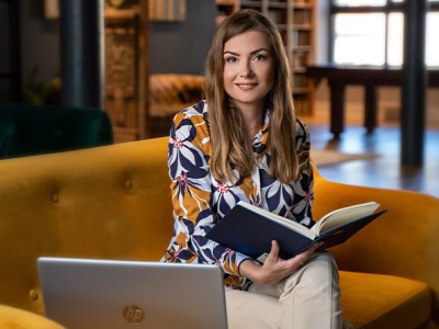 Sesja biznesowa w biurowcu